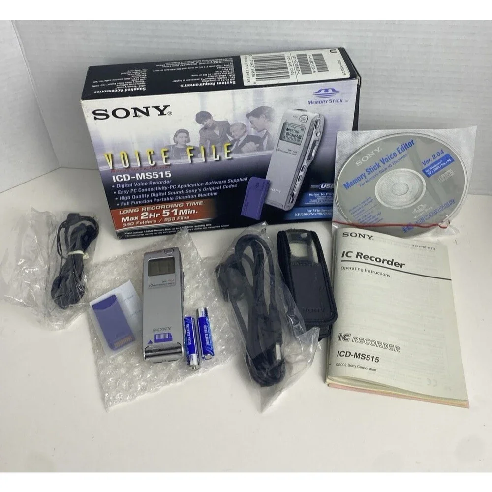 Sony Voice File Digital Recorder Dictator ICD-MS515